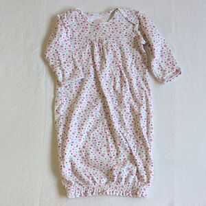 carter's dainty floral baby sleeping gown with mitts cotton 0-3 months girl